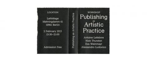 Publishing as Artistic Practice