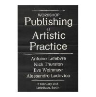 Publishing as Artistic Practice