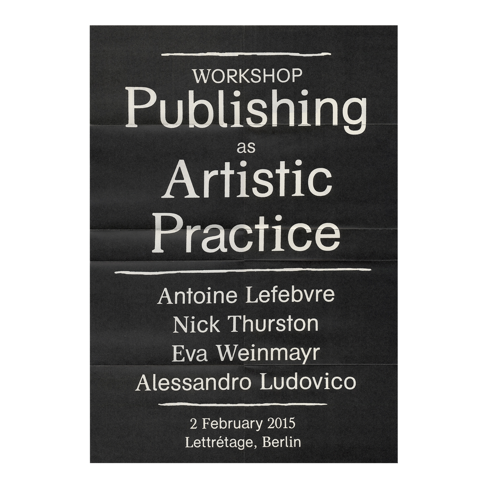 Publishing as Artistic Practice
