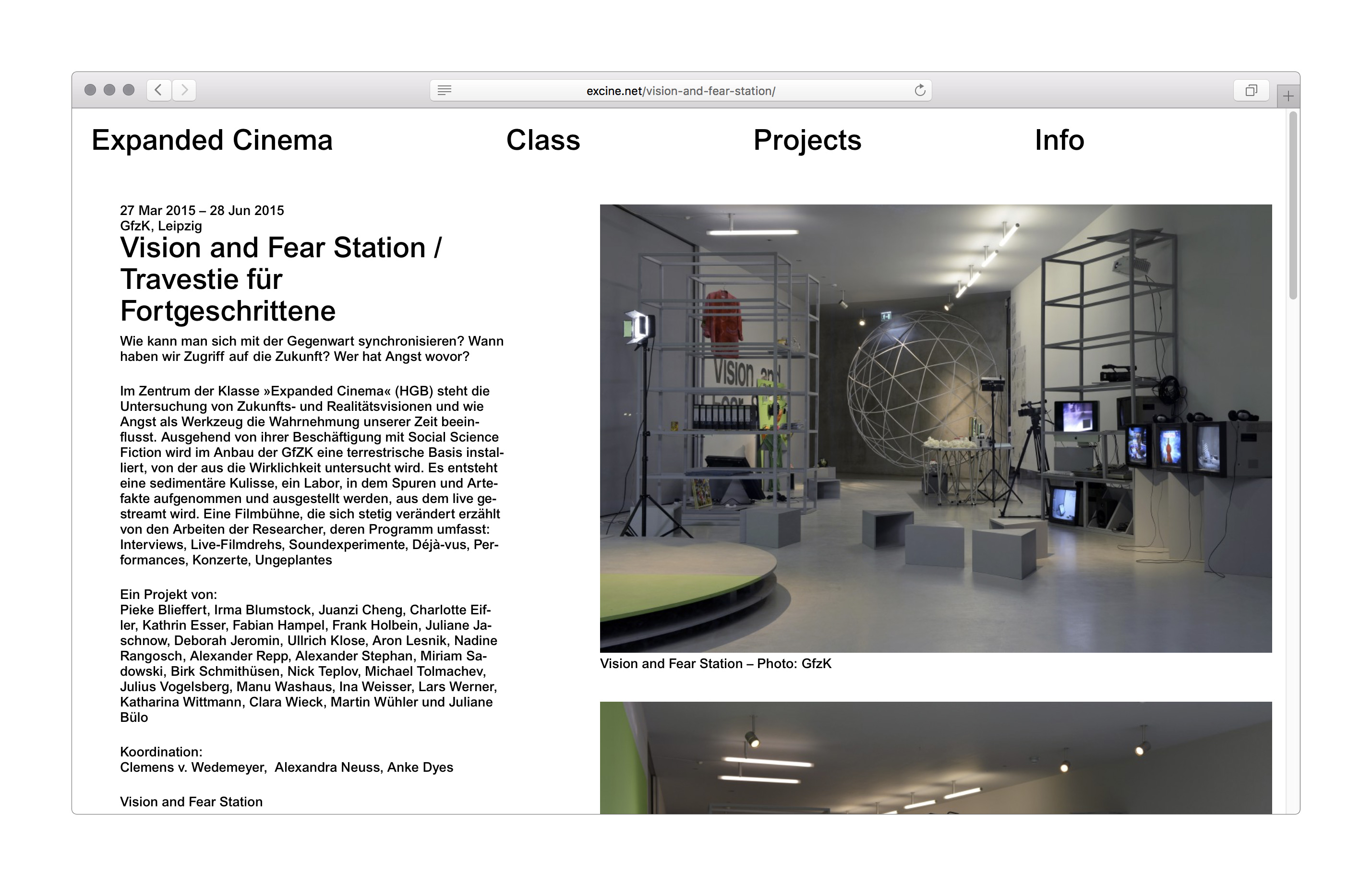 Expanded Cinema Class