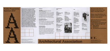 Architectural Association &ndash; 2nd quarter 2017