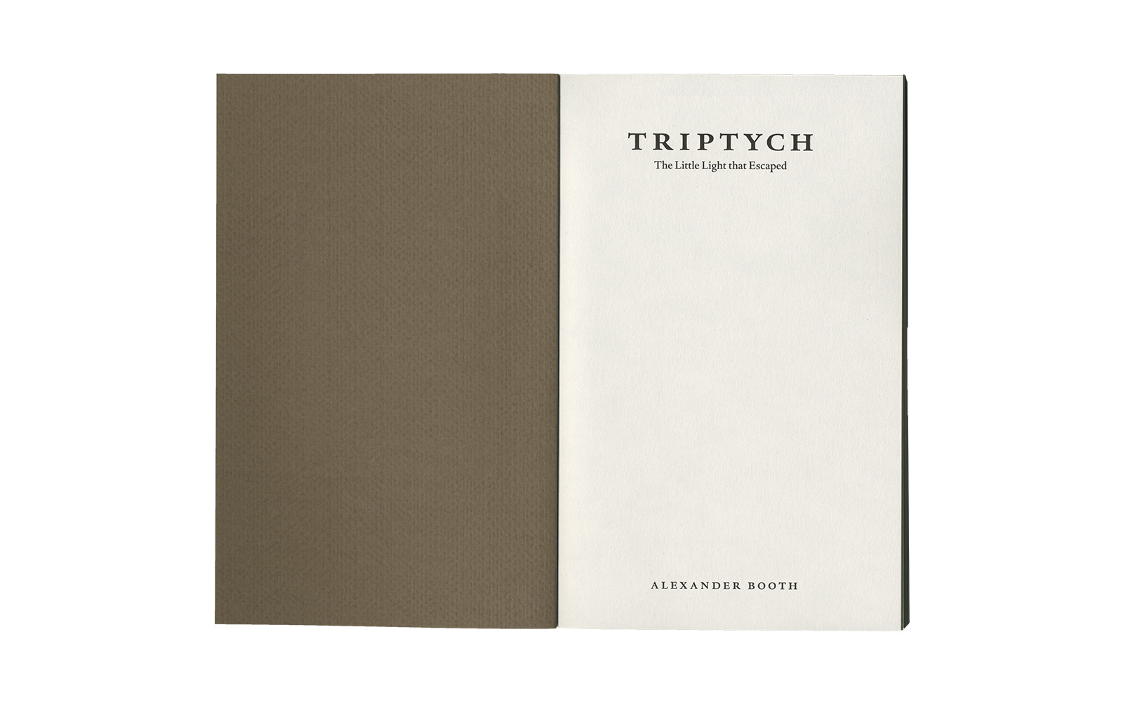 Alexander Booth &ndash; Triptych