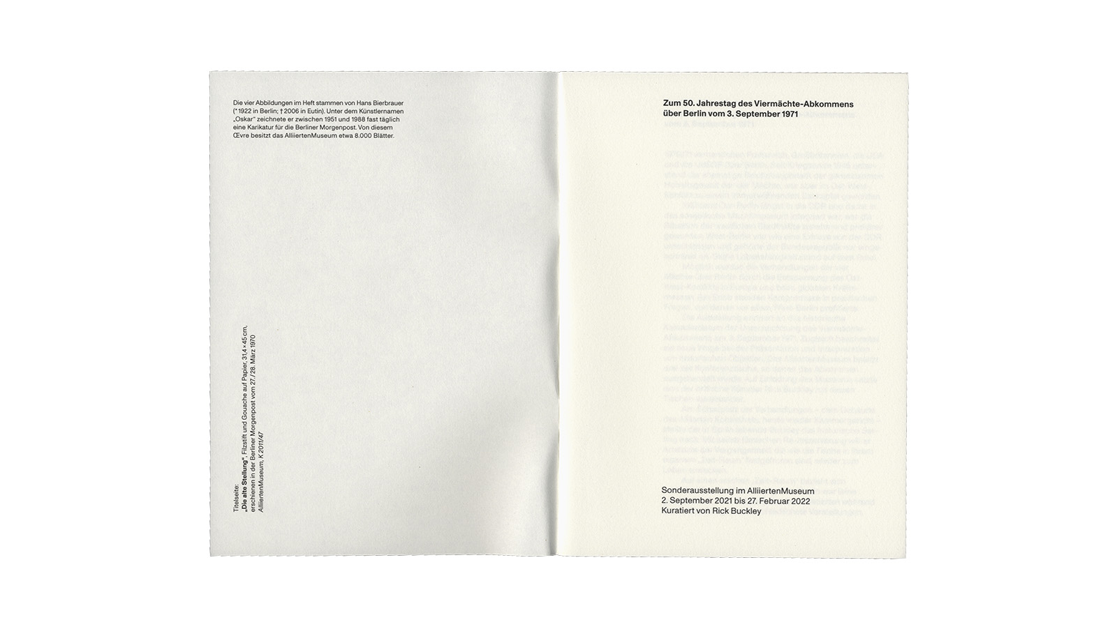 Alliierten Museum / Rick Buckley &ndash; Berlin City of Relevance