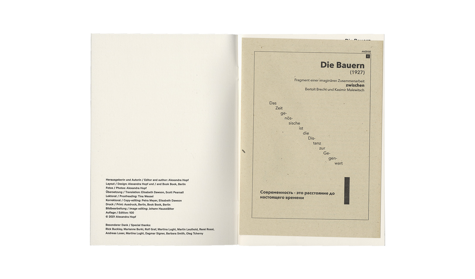 Alexandra Hopf &ndash; Programmheft