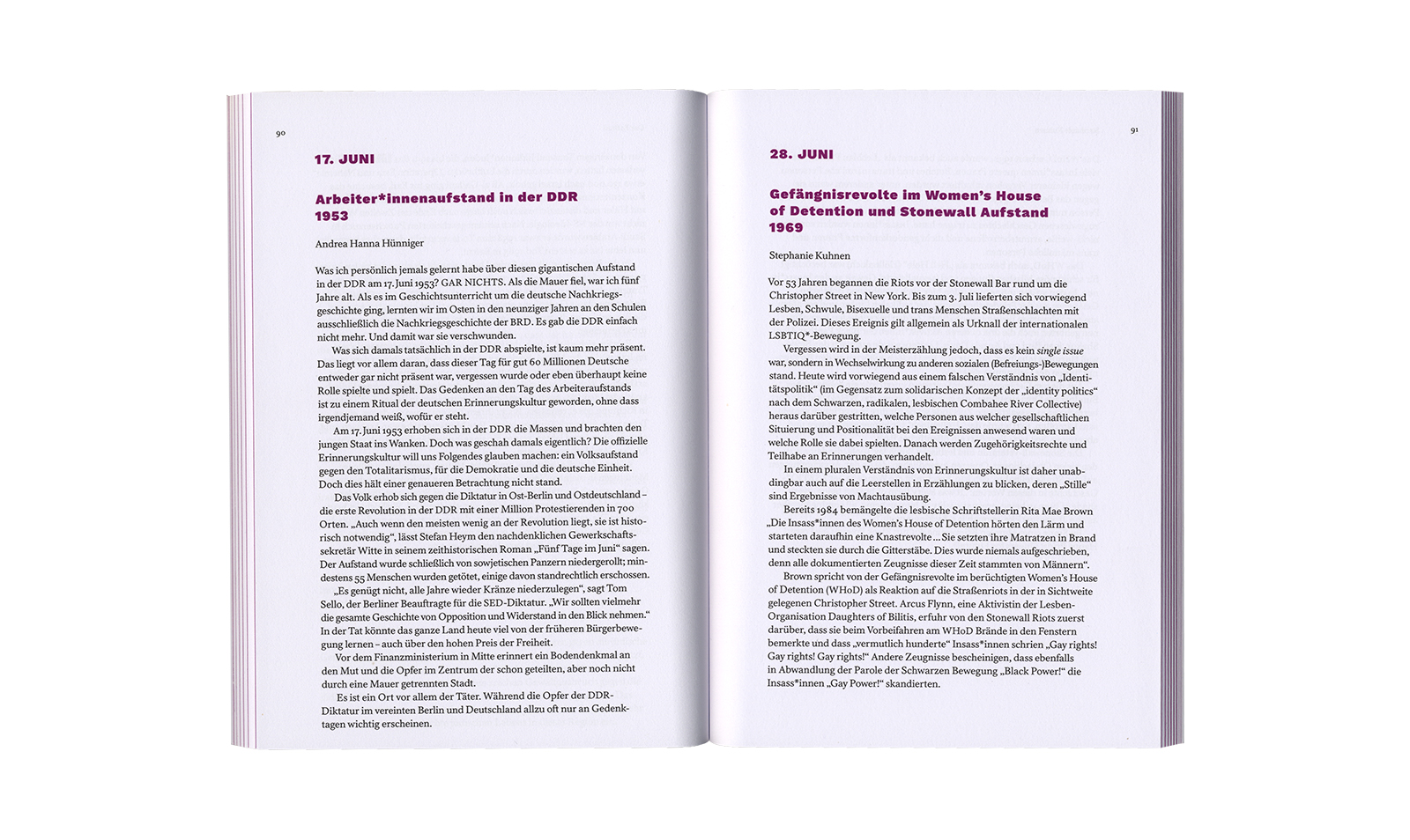Coalition for Pluralistic Public Discourse &ndash; Gedenkkalender