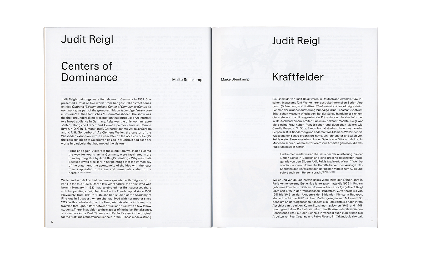 Judit Reigl &ndash; Kraftfelder / Centers Of Dominance