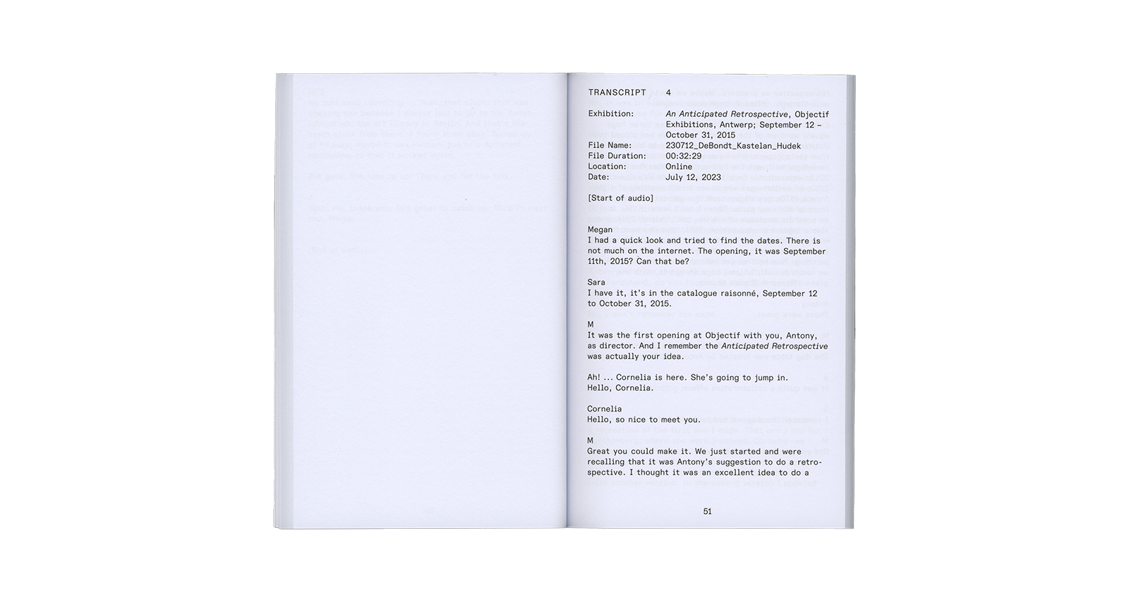 Megan Francis Sullivan &ndash; Oral History of Exhibitions 2013&ndash;2019