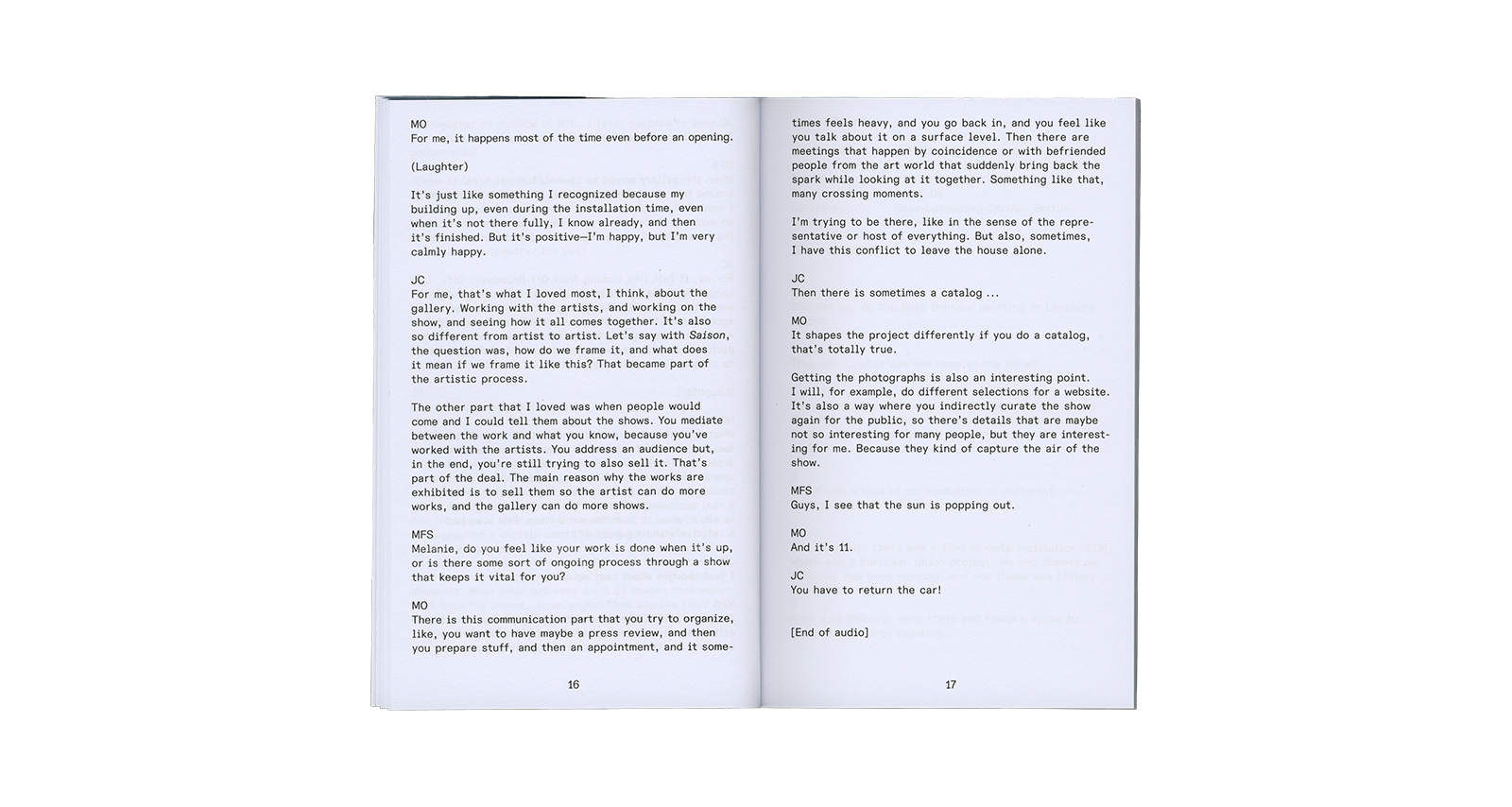 Megan Francis Sullivan &ndash; Oral History of Exhibitions 2013&ndash;2019