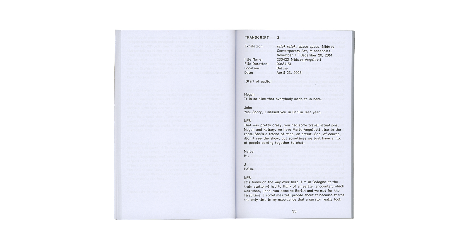 Megan Francis Sullivan &ndash; Oral History of Exhibitions 2013&ndash;2019